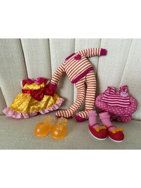 3 Lalaloopsy outfits fashions clothing PARTY DRESS bathing SWIM suit pajamas